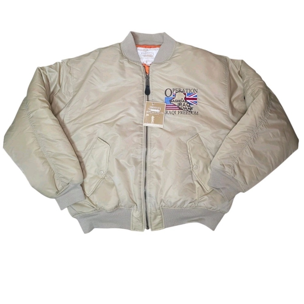 NWT Mens XL MA-1 Bomber Jacket Operation Iraqi Freedom Baghdad Military